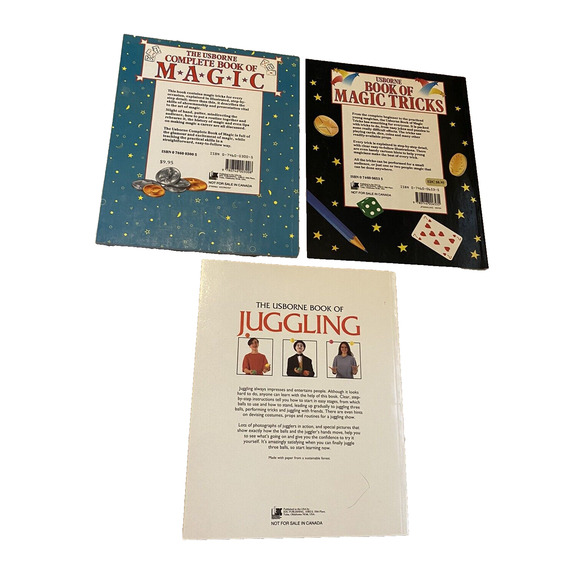 Usborne Books Set of 3 - Complete Book of Magic - Magic Tricks -Book of Juggling - Picture 4 of 4